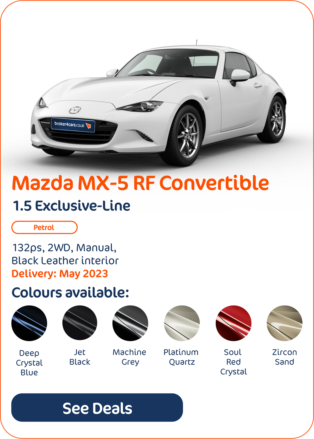 Mazda MX-5 RF Convertible 1.5 Exclusive-Line - Click to Enquire